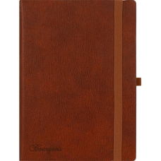 Щоденник недатований А5 шкір/зам 160 аркушів клітинка на гумці 9949 KNZ