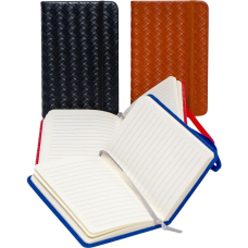 Блокнот А6 на гумці 80 аркушів лінійка твердої оправи 5802-19 KNZ