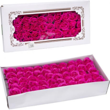 Квітка для декору - мило “Троянда“ D=5см H=6,5см Малинова, Квітка з мила, Мильні квіти KNZ