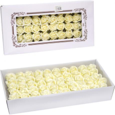 Квітка для декору - мило “Троянда“ D=5см H=6,5см Айворі, Квітка з мила, Мильні квіти KNZ