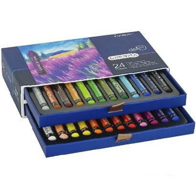 Пастель масляна 24 кольори професійна MARCO CHROMA E1091-24CB олійна KNZ