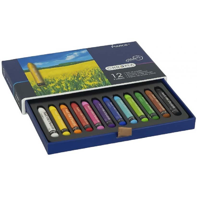 Пастель масляна 12 кольорів професійна MARCO CHROMA E1091-12CB олійна KNZ Пастель масляна 12 кольорів професійна MARCO CHROMA E1091-12CB олійна KNZ