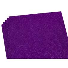 Фоаміран із глітером 21 х 29,7 см, 1,7 мм, 10 аркушів, фуксія Фіолетовий Unison (17GLA4-007)