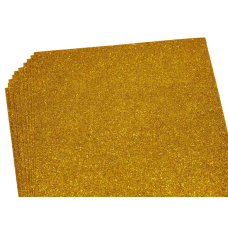 Фоаміран 1,0 мм темно-жовтий з глітером — 10листів, 17GLA4-015 Жовтий Unison (17GLA4-013)