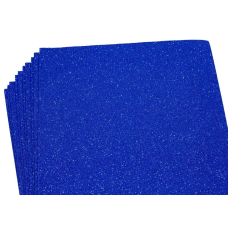 Фоаміран із глітером 21 х 29,7 см, 1,7 мм, 10 аркушів, темно-синій Синій Unison (17GLA4-022)