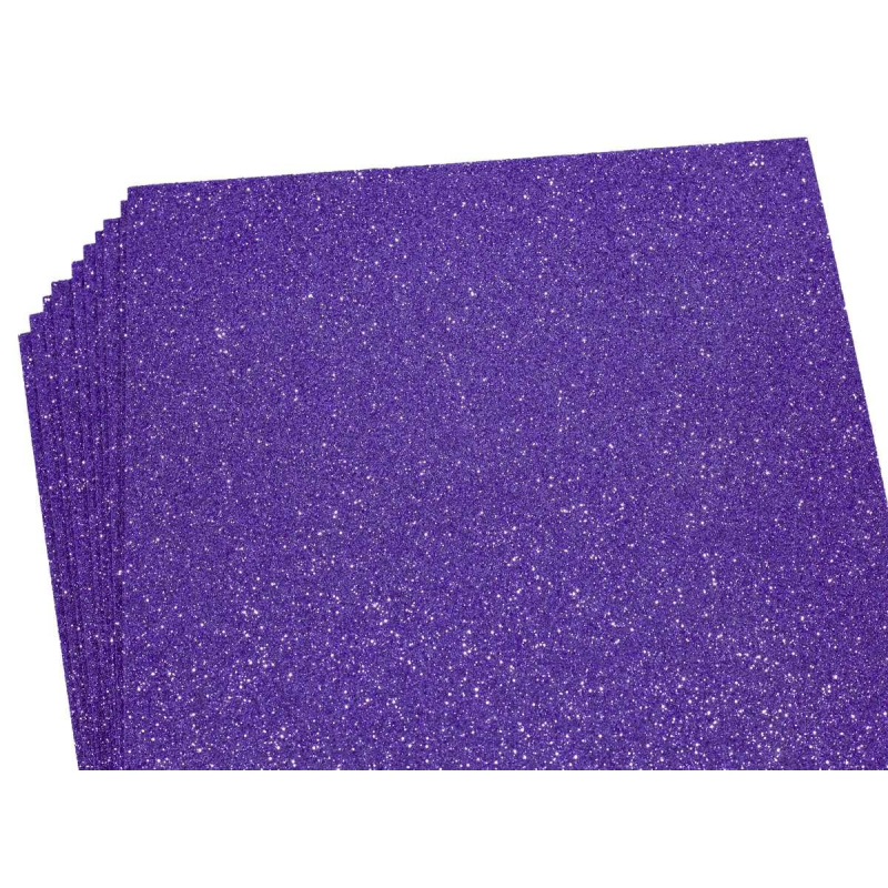 Фоаміран 1,7 мм бузковий з глітером — 10листів, 17GLA4-030 Фіолетовий Unison (17GLA4-030)