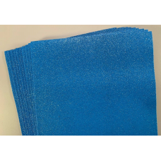 Фоаміран 1.7 мм “Блакитний“ Fluorescent Glitter HQ A4 (21X29.7CM) 10листів, 17FA4-006 Блакитний Unison (17FA4-006)