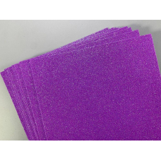 Фоаміран із глітером 21 х 29,7 см, 1,7 мм, 10 аркушів, фіолетовий Фіолетовий Unison (17IA4-7106)