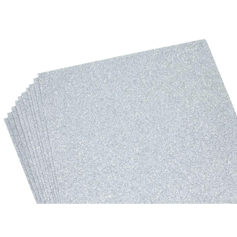 Фоаміран з глітером 21 х 29,7 см, 1,7 мм, 10 аркушів, срібло Срібний Unison (17GLA4-016) Фоаміран з глітером 21 х 29,7 см, 1,7 мм, 10 аркушів, срібло Срібний Unison (17GLA4-016)