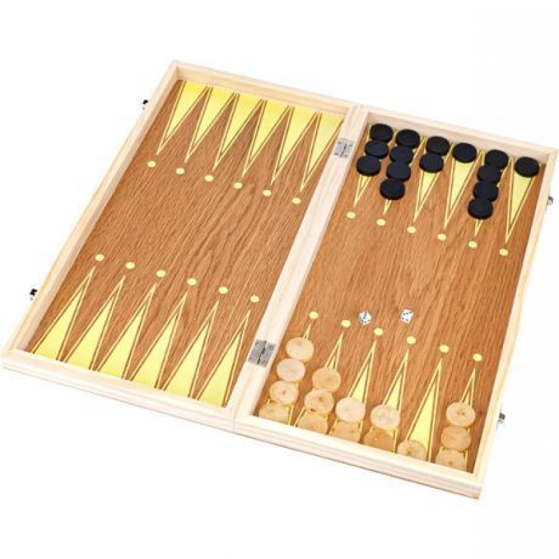 Набір шашки + нарди 40см KNZ Набір шашки + нарди 40см KNZ