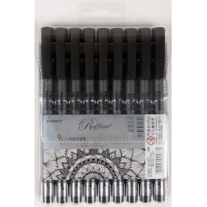 Набір рапідографів 9 шт 0,05;0,1;0,2;0,3;0,4;0,5;0,6;0,8;Brush Joyko 7810-9PB KNZ