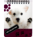 Блокнот біле тло, А6 верхня пружина, 100 аркушів офсет, клітка “Pet Collection“, обкладинка м“яка 139010 KNZ Блокнот біле тло, А6 верхня пружина, 100 аркушів офсет, клітка “Pet Collection“, обкладинка м“яка 139010 KNZ