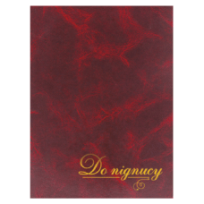 Папка “До підпису“ із золотим тисненням А4+, бордо, Скат KNZ