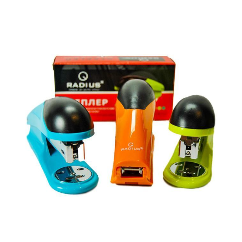 Степлер 9911-Radius, розмір 10,7 х 5,9 х 4см (скоба #24/6-26/6), Radius 9911N-R KNZ