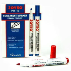 Маркер круглий Permanent Joyko червоний PM-18 KNZ