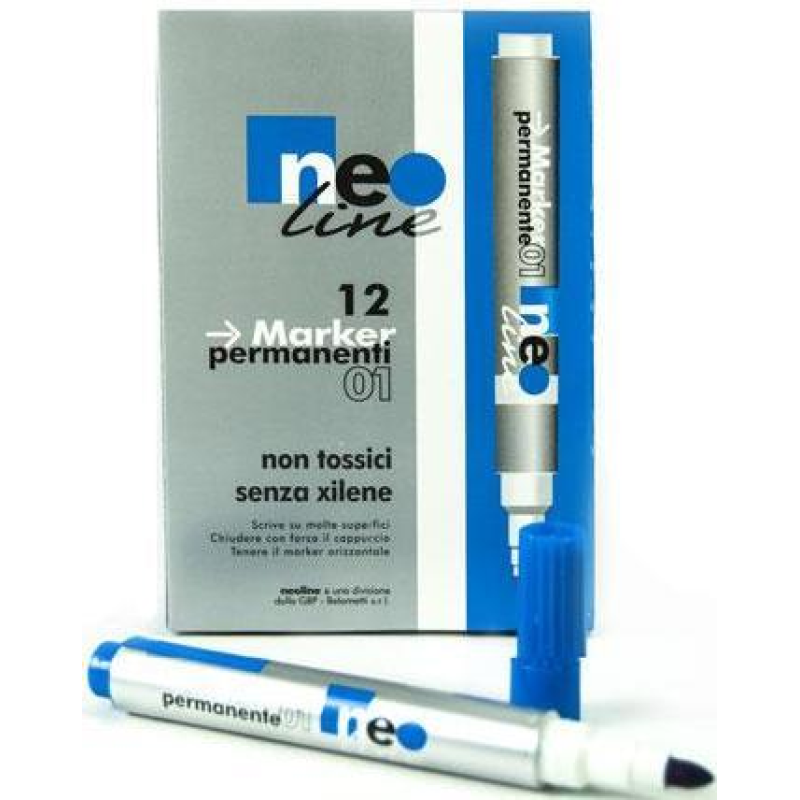 Маркер круглий Permanent, синій NeoLine 5472 KNZ Маркер круглий Permanent, синій NeoLine 5472 KNZ