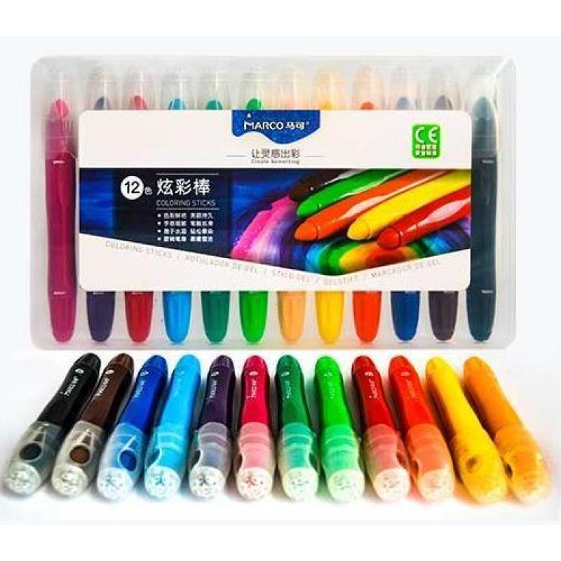 Пастель гелева 12 кольорів MARCO Create Something 4850-12PB KNZ