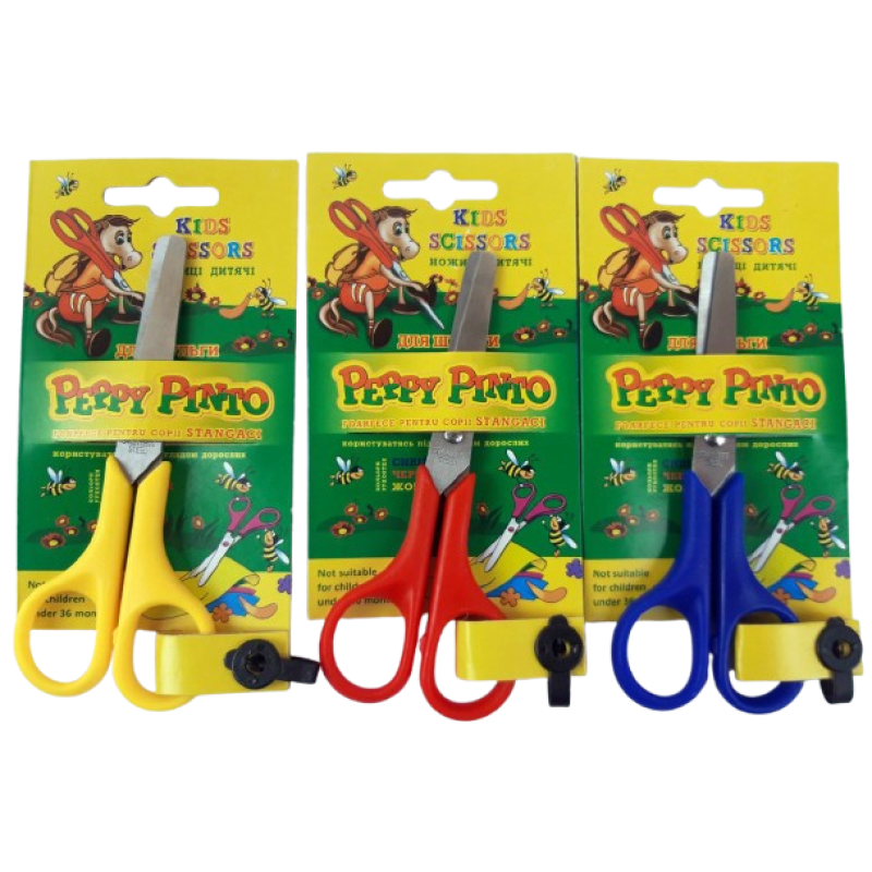 Ножиці дитячі для шульги “Peppy Pinto“ на блістері 13,5 см Y51058L KNZ