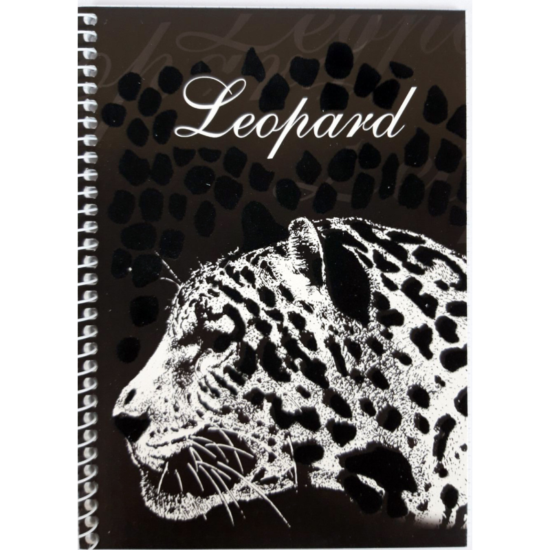 Блокнот А5, бічна пружина, 50 листів офсет, клітка, крейдована обкладинка м“яка “Серія Оксамит“ Ц355075У KNZ