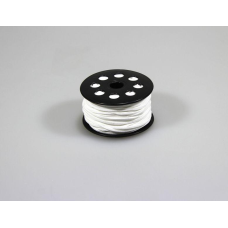 Шнур 3мм х 50м декоративний шкіряний білий, R.YPS White KNZ