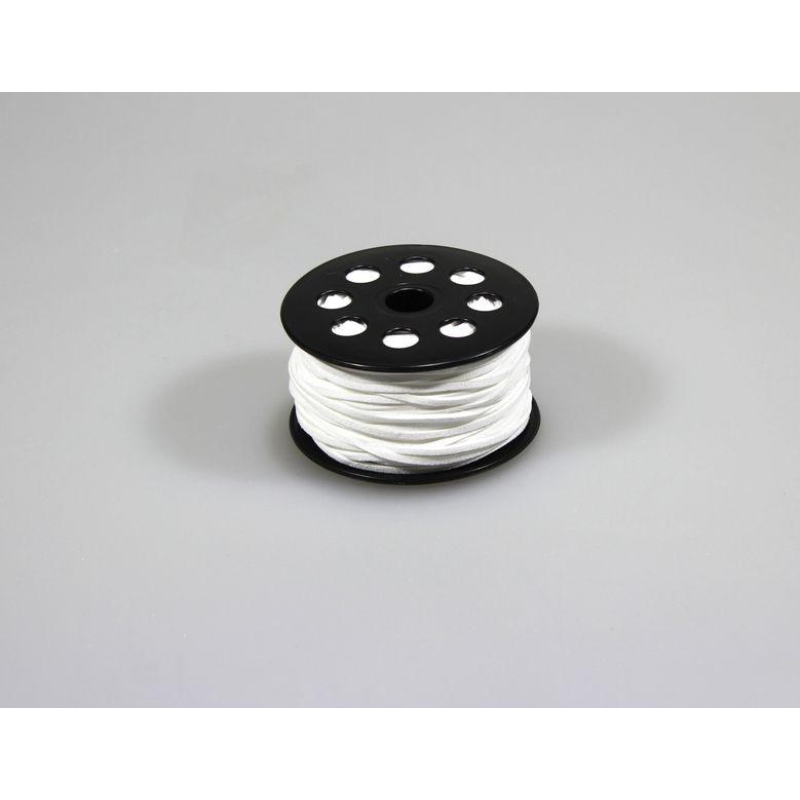 Шнур 3мм х 50м декоративний шкіряний білий, R.YPS White KNZ Шнур 3мм х 50м декоративний шкіряний білий, R.YPS White KNZ