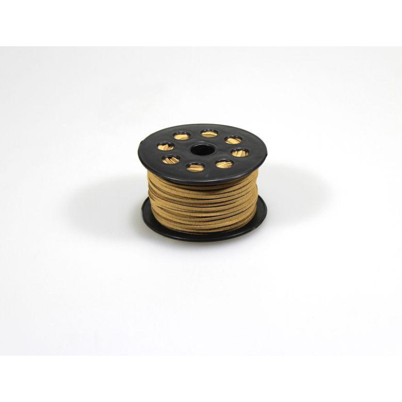 Шнур 3мм х 50м шкіряний декоративний кавовий, R.YPS Coffee KNZ Шнур 3мм х 50м шкіряний декоративний кавовий, R.YPS Coffee KNZ