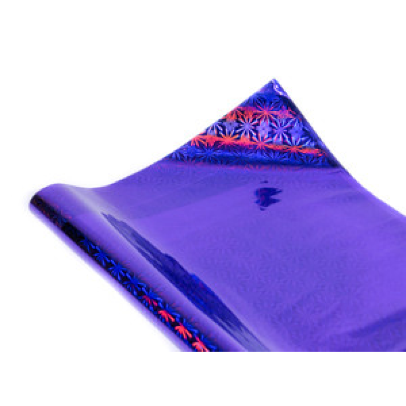 Полісилк голограмний 100*70см 20 аркушів малиновий Unison HZ011-5 KNZ