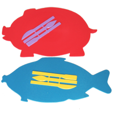 Дошка для пластиліну (яблуко, рибка, груша, хрюша)+стеки “Люкс Колор“ ДПФ-Ф KNZ