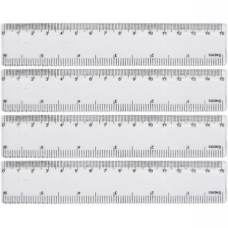 Лінійка 15 см, 8815 пластикова прозора KNZ