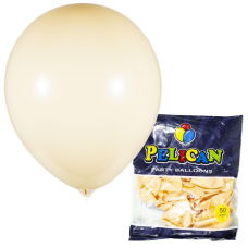 Кульки повітряні Pelican 10“ (26 см) макарун помаранчевий 50 шт/уп 1050-902 KNZ