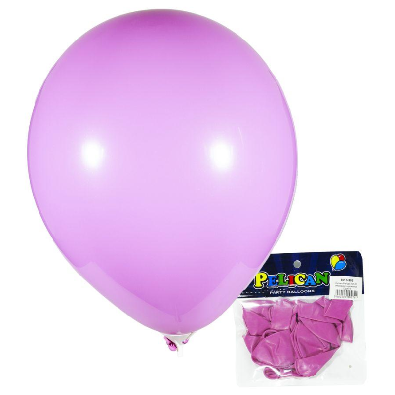 Кульки повітряні Pelican 10“ (26 см) макарун рожевий 10 шт/уп 1010-906 KNZ