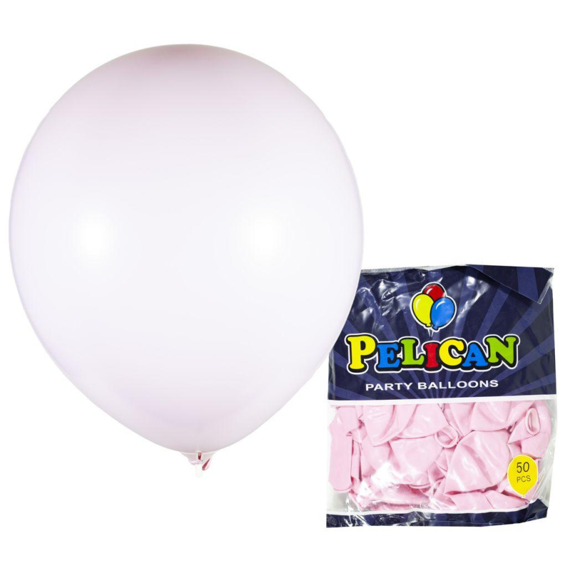 Кульки повітряні Pelican 12 “(30 см) макарун фіолетовий світлий 50 шт/уп 1250-934 KNZ