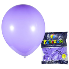 Кульки повітряні Pelican 12“ (30 см) пастель фіолетовий 50шт/уп 1250-835 KNZ
