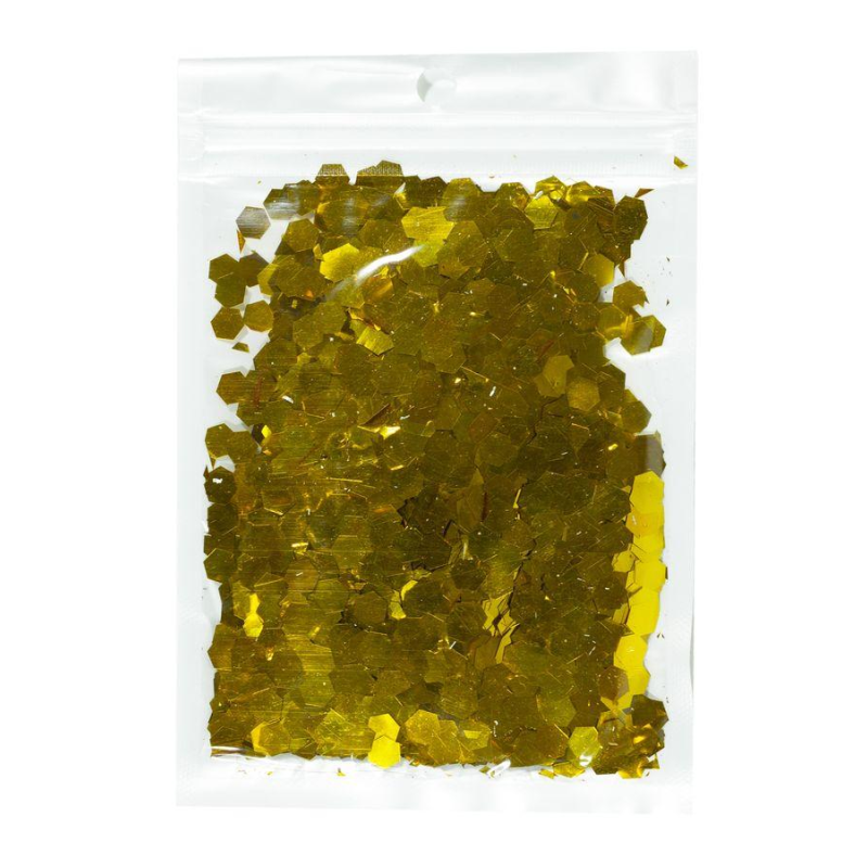 Конфетті шестигранник, золото 6мм, 15гр 6301 KNZ