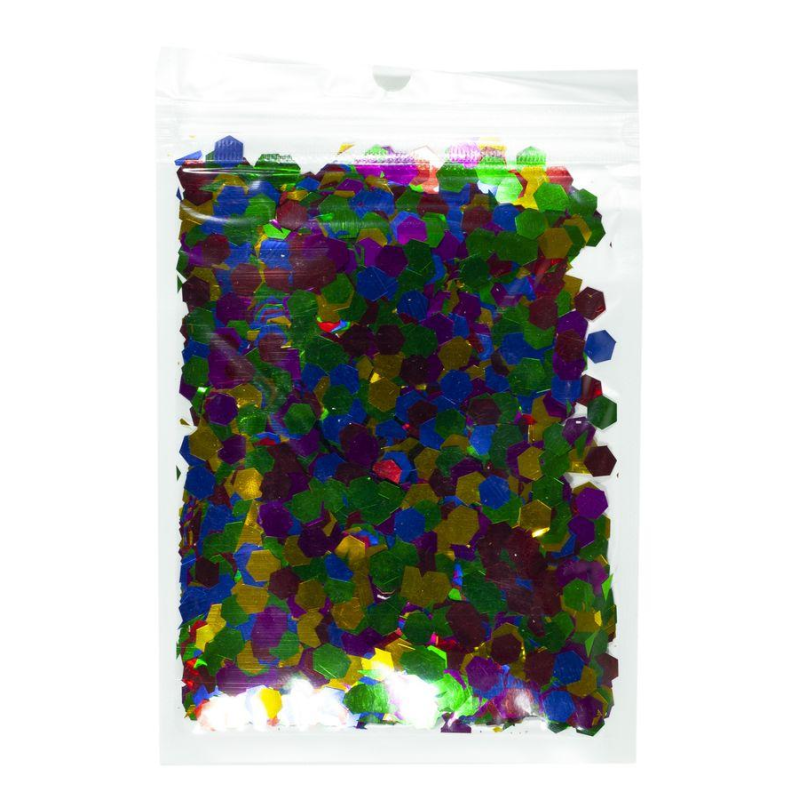 Конфетті шестигранник, асорті 6мм, 15гр 6306 KNZ