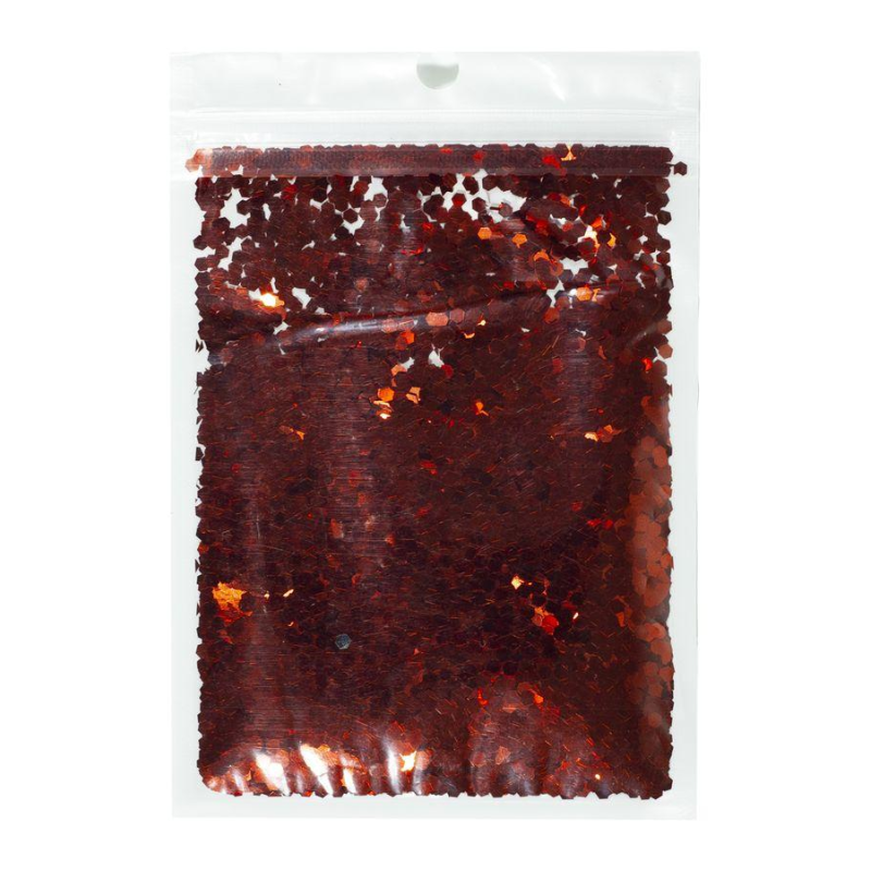 Конфетті шестигранник, червоний 3мм, 15гр 6406 KNZ