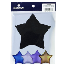 Кулька фольгована PELICAN зірка 18“ (45см) Чорний (5ш KNZ