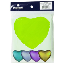 Кулька фольгована PELICAN серце 18“ (45см) макарун Салатний (5шт) KNZ