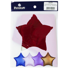 Кулька фольгована PELICAN зірка 10“ (25см) Червона (5шт) KNZ