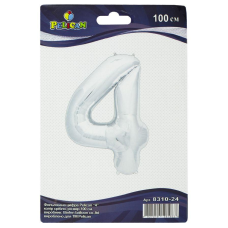 Цифра фольгована Pelican, “4“ сріб 100см 831024 KNZ