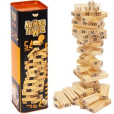 Розвиваюча настільна гра “NUMBER TOWER“ 54 елементи Дженга, Вега, Jenga УКР NT-01U Розвиваюча настільна гра “NUMBER TOWER“ 54 елементи Дженга, Вега, Jenga УКР NT-01U