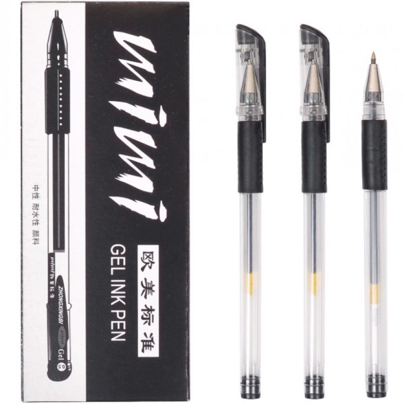 Ручка гелевая черная MIMI GEL INK PEN Z-200-02