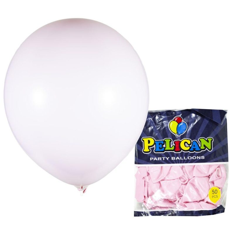 Шарики воздушные Pelican 12“ (30 см) макарун фиолетовый светлый 50 шт/уп 1250-934