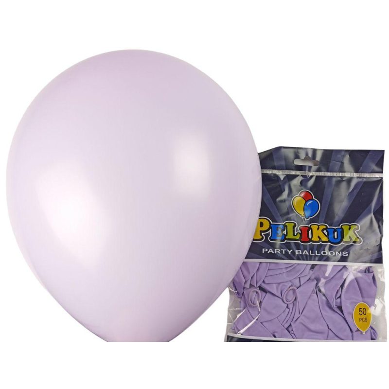 Кульки круглі Pelikuk 13“ (33 см) пастель бузковий 50шт/уп 1350C-113 Кульки круглі Pelikuk 13“ (33 см) пастель бузковий 50шт/уп 1350C-113