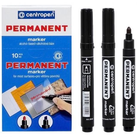 Перманентний маркер «Centropen» товстий круглий чорний 2,5 мм Перманентний маркер “Centropen“ товстий круглий чорний 2,5 мм