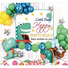 Фотозона з повітряних кульок “Happy birthday Little Baby“ T-8612