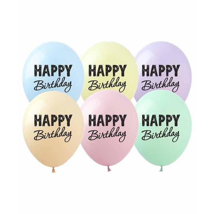 Кульки 12“ (30см) «Happy Birthday!» макарун 828494 Pelican 828494 Кульки 12“ (30см) “Happy Birthday!“ макарун 828494 Pelican 828494