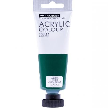 Краска акриловая «Art Ranger» Acrylic 205 «Viridian» 75мл Краска акриловая “Art Ranger“ Acrylic 205 “Viridian“ 75мл