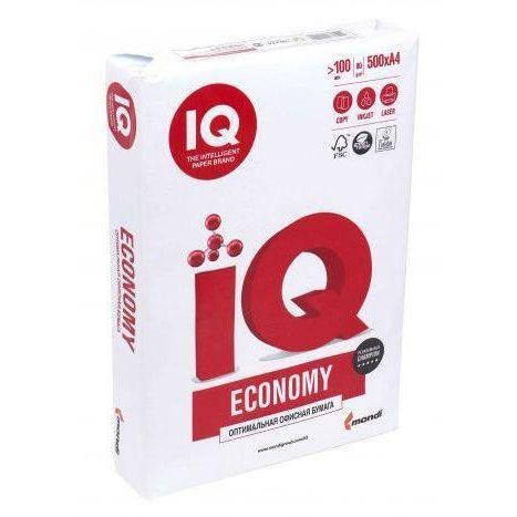 Папір IQ Economy А4, 80г/м2, 500 листов IQ.A4.80.C Папір IQ Economy А4, 80г/м2, 500 листов IQ.A4.80.C