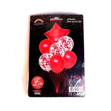 Набор из 7 шариков, красный 836825-1 red Набор из 7 шариков, красный 836825-1 red